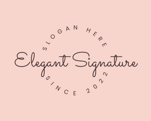 Elegant Handwritten Lettering logo design