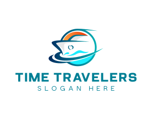 Travel Tourism Cruise Yacht logo design