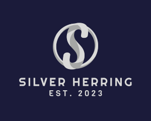 Silver Letter S logo design