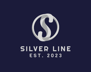 Silver Letter S logo design