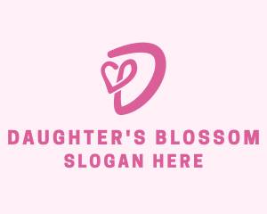 Beauty Cosmetics Salon Letter D logo design