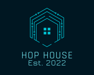 Cyber House Realty logo design