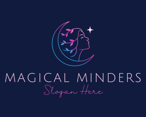 Nature Astral Girl logo design