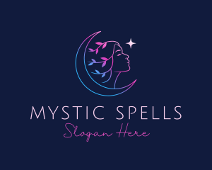 Nature Astral Girl logo design