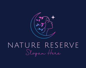 Nature Astral Girl logo design