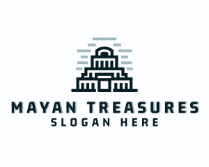 Mayan Pyramid Temple logo