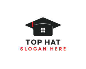 House Graduation Education logo design