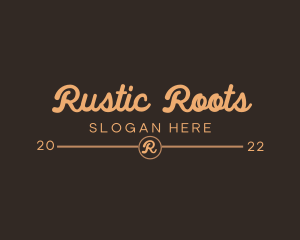 Simple Rustic Business logo design