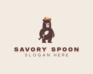 Child Bear Spoon logo design