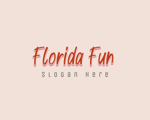 Fun Playful Wordmark logo design