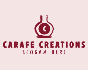 Wine Bottle Distillery logo design