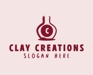 Wine Bottle Distillery logo design