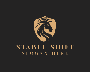 Horse Shield Equestrian logo design