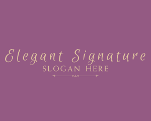 Gold Elegant Cosmetics logo design