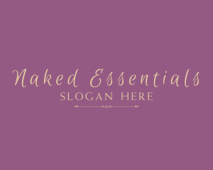 Gold Elegant Cosmetics logo design