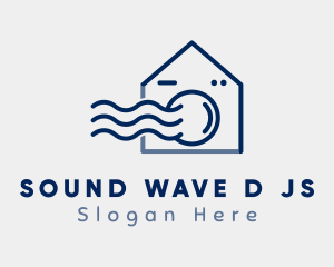 Laundry Wave House logo design