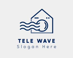 Laundry Wave House logo design