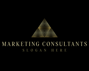 Luxury Pyramid  Insurance logo design