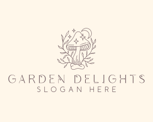 Natural Herbal Mushroom logo design