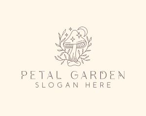 Natural Herbal Mushroom logo design