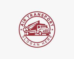 Crane Truck Construction logo design