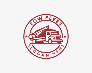 Crane Truck Construction logo design