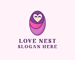 Baby Swaddle Love logo design