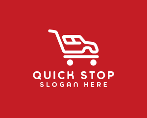 Automobile Shopping Cart logo design