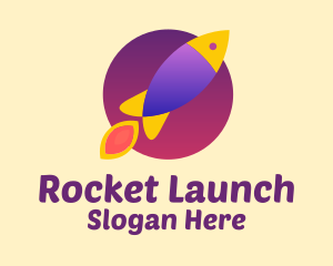 Fish Rocket Launch logo design