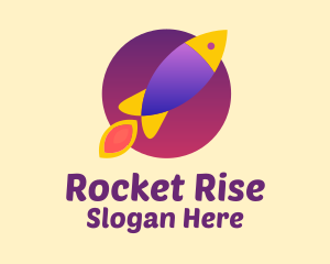 Fish Rocket Launch logo design