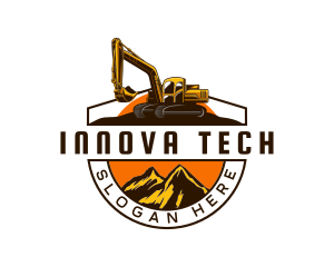 Excavator Backhoe Digger Logo