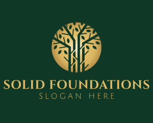 Golden Forest Tree logo