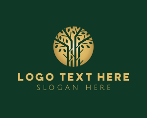 Golden Forest Tree logo