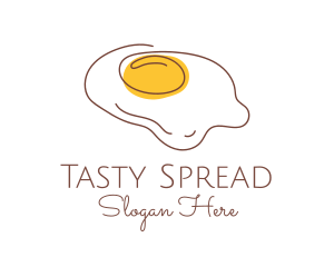 Fried Egg Line Art logo
