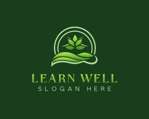 Leaf Wellness Growth logo design