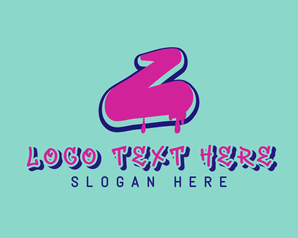 Pink And Purple logo example 3