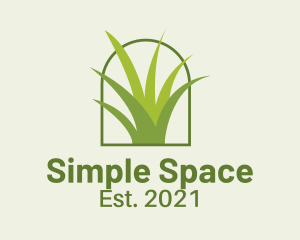 Minimalist Green Grass logo