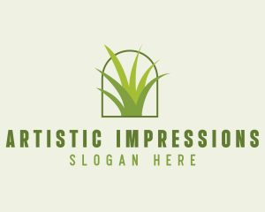 Eco Green Grass logo design