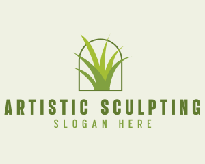 Eco Green Grass logo design