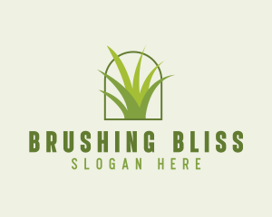 Eco Green Grass logo design