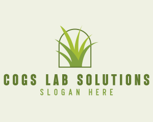 Eco Green Grass logo design