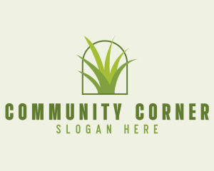 Eco Green Grass logo design