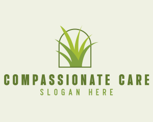 Eco Green Grass logo design