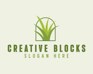 Eco Green Grass logo design