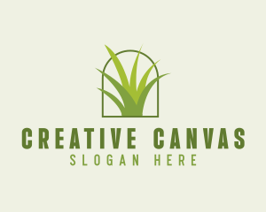 Eco Green Grass logo design