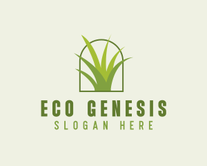 Eco Green Grass logo design