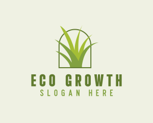 Eco Green Grass logo design