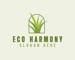 Eco Green Grass logo design