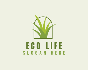 Eco Green Grass logo design