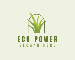 Eco Green Grass logo design